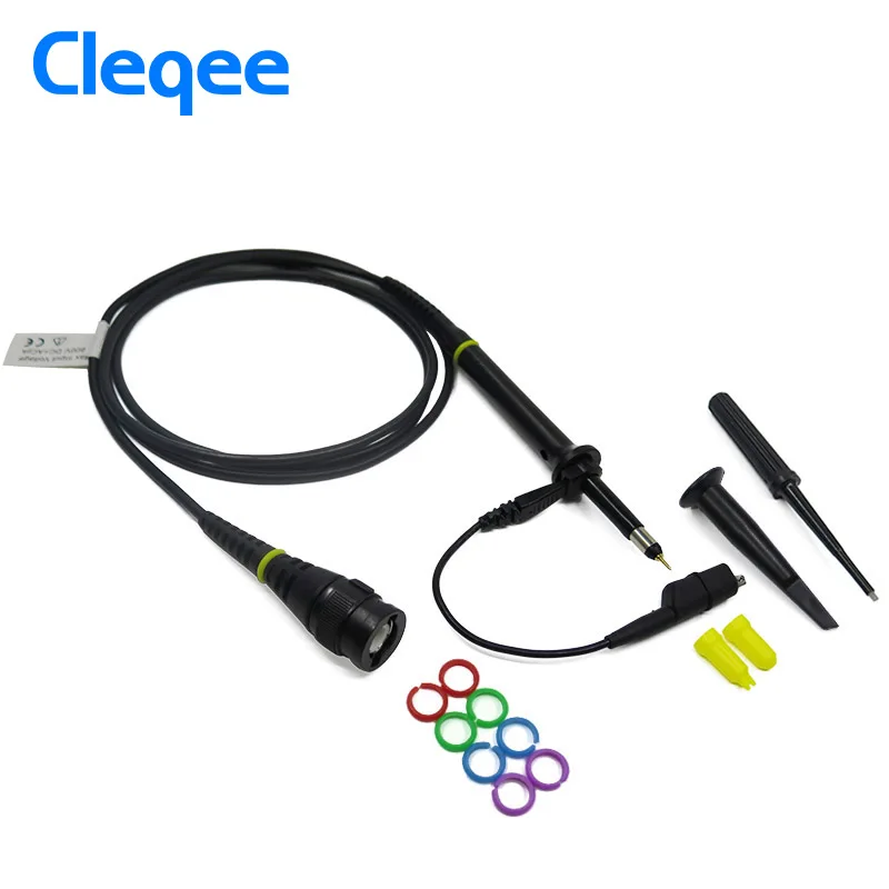 

High quality Cleqee P7200 1PCS Oscilloscope Probe 200mhz BNC Protective Cap Scope Probe X1/X10 DC-200MHz