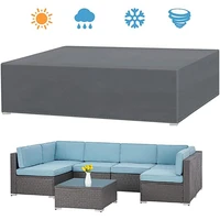 gray big size patio furniture covers outdoor sectional furniture covers waterproof 210d outdoor rectangular table and chair set