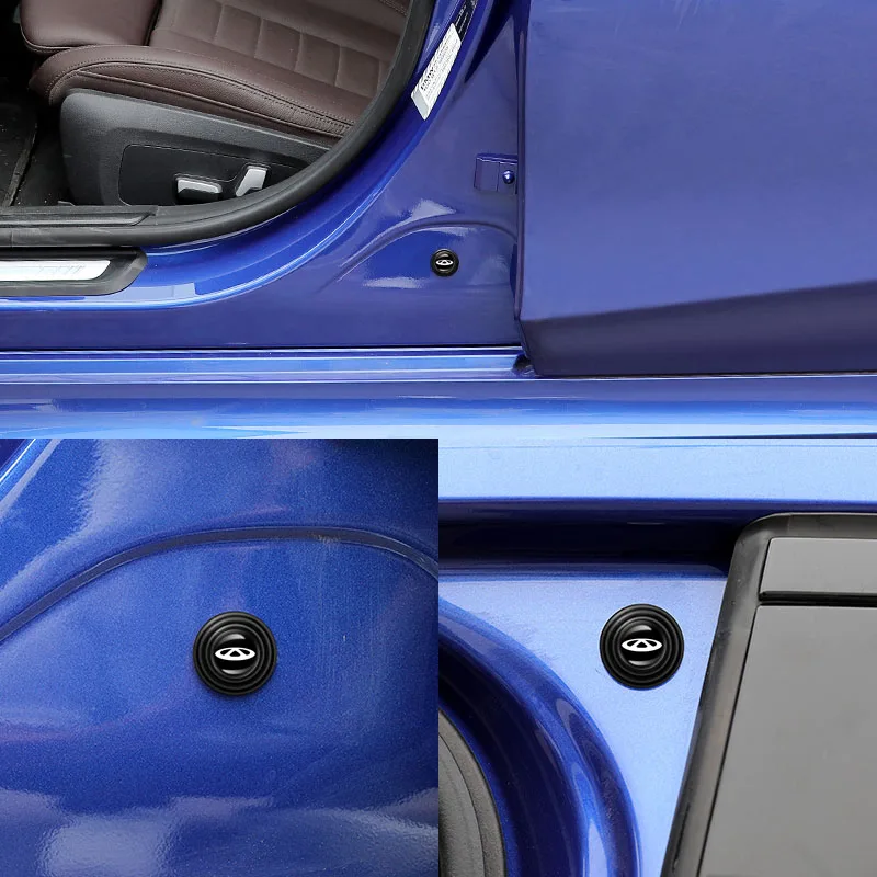 4Pcs Car Door Buffer Cushion Pad Mat Switch Shock Absorption Stickers for Hyundai 2021 Creta Ix35 IX20 Accessories - купить по