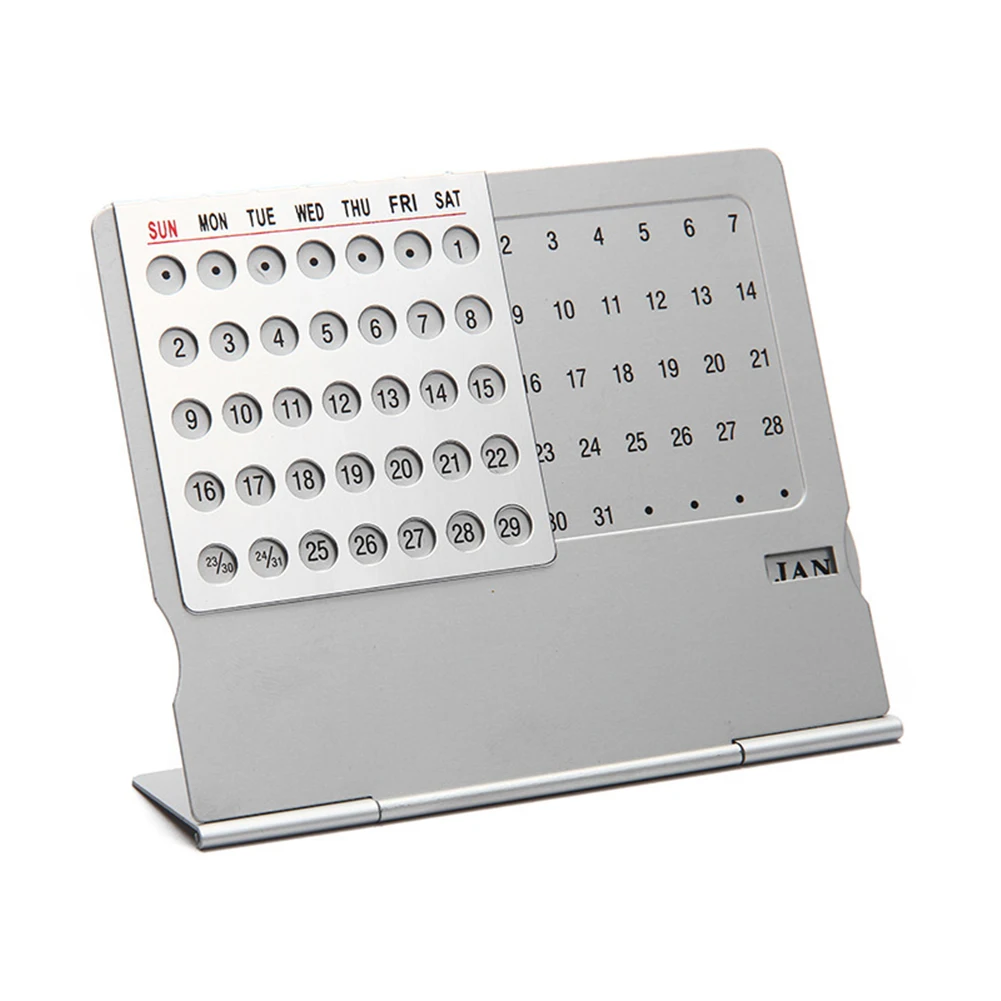 Регулируемый вечный календарь из нержавеющей стали практичный подарок для