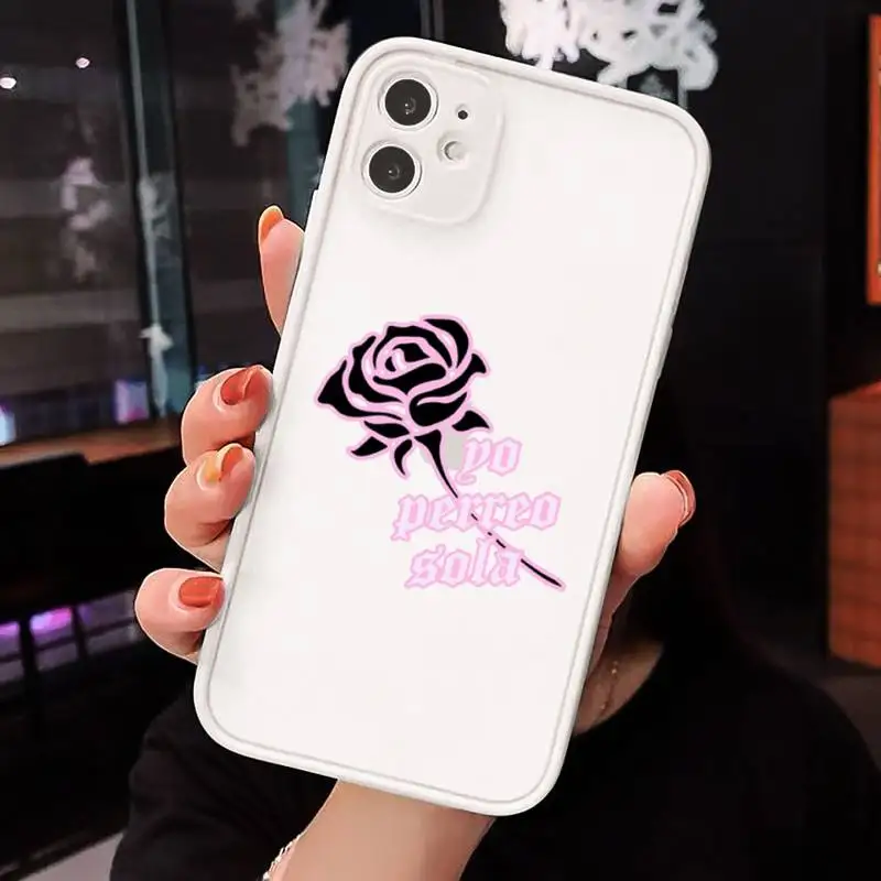 

Yo Perreo Sola Bad Bunny Maluma Phone Cases Matte transparent For White iPhone 12 Mini 11 Pro XR XS Max 7 8 Plus X Back Cover