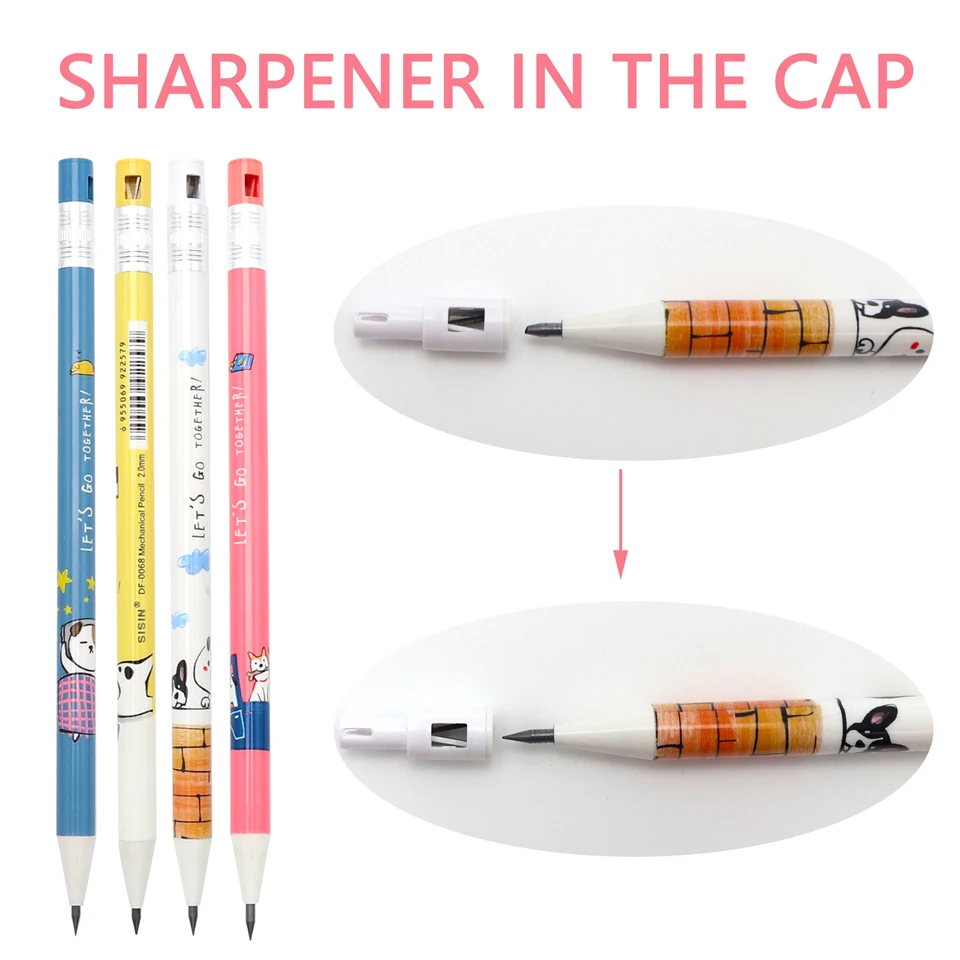 Набор механических карандашей 2 0 мм 2B 8 шт. |