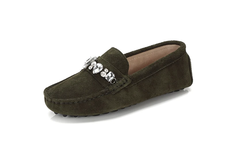 genuine cowhide leather women shoes Female Casual Fashion Flats Spring Autumn driving shoes women leather loafers
