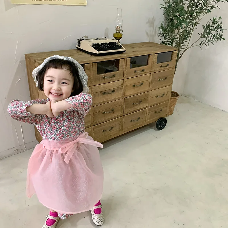 

Long Sleeve Girls Dress Floral Dresses for Kids Children Elegant Princess Dress Birthday Dress 1-6 years Autumn Spring Clothing