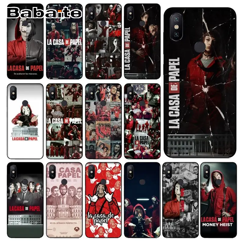 Сериалы деньги Heist House of Paper черный чехол для мобильного телефона redmi 7 5 плюс 5A 6pro 4