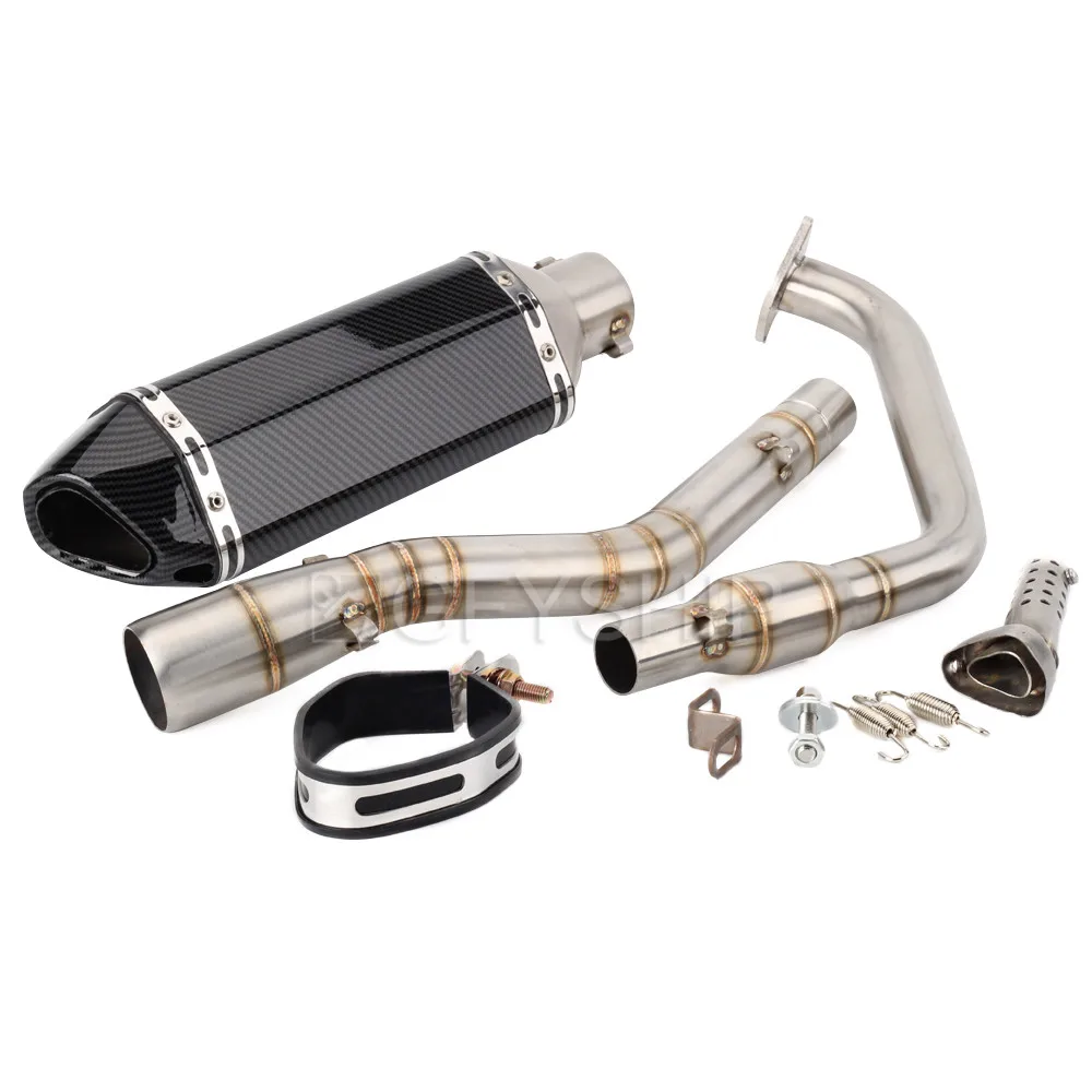 V 3 мотоцикл Akrapovic выхлопная и Соединительная труба для Yamaha YZF R125 R15 V3- YZF-R125 YZF R15 V3 Escape Slip-on - Цвет: 2