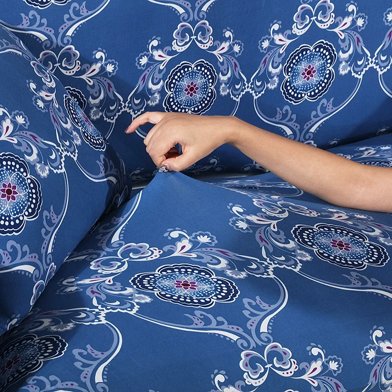 Чехол для дивана с цветочным рисунком чехлы гостиной растягивающиеся диванов