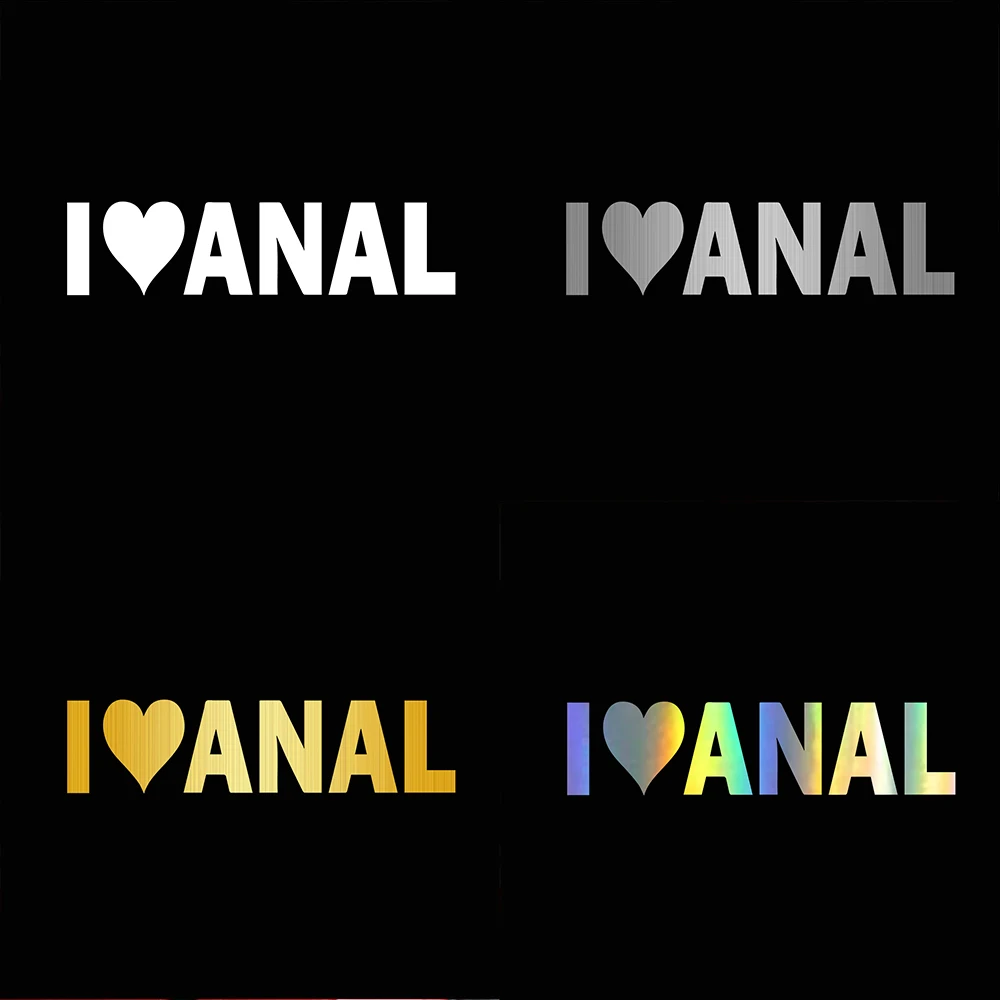 Автомобильная наклейка 15*4 см Виниловая с надписью I LOVE ANAL 6 дюймов забавная для