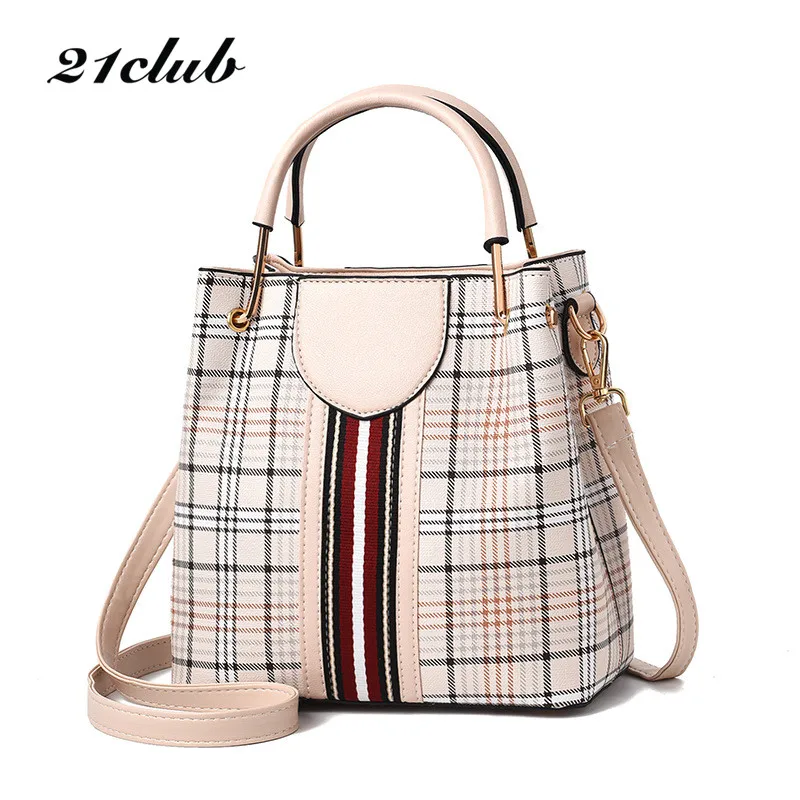 21 Клубная брендовая маленькая Повседневная клетчатая классическая женская