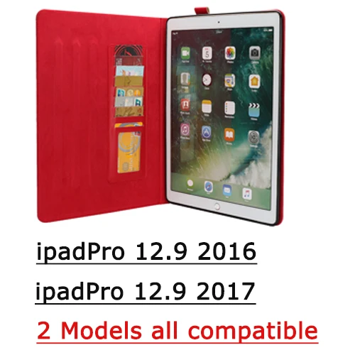 Red Модный чехол для планшета из искусственной кожи для Apple ipad Pro 12,9 дюймов /ipad Pro 12," A1584 A1670 защитный чехол Capa Fundas - Цвет: Red