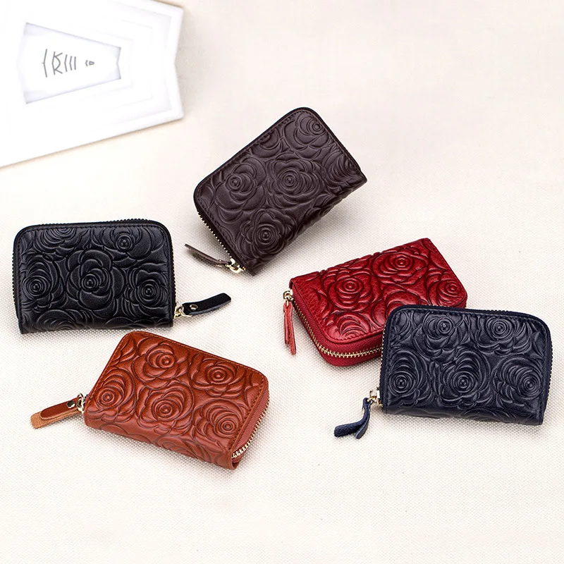 Женский кошелек органайзер из натуральной кожи с отделением для кредитных