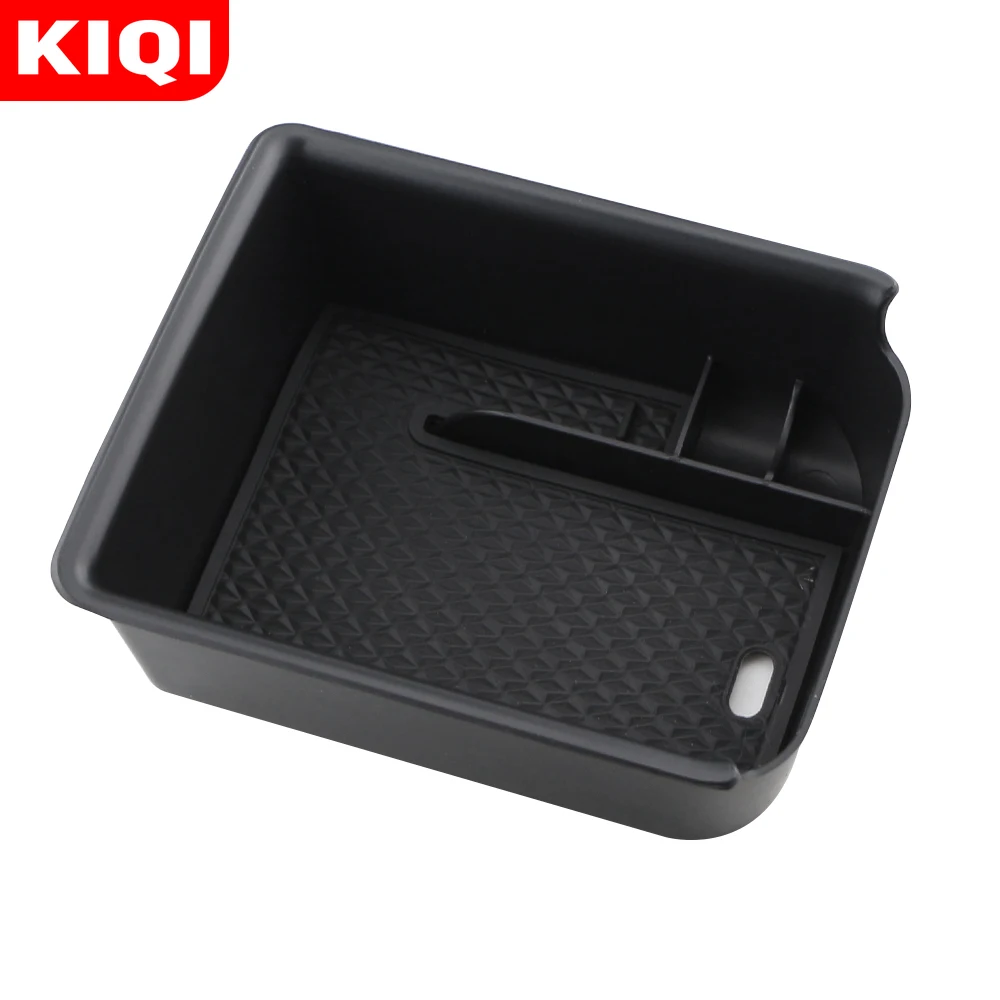 KIQI Car Armrest Storage Box Tray Center Console Organizer Holder for Volkswagen VW Golf 8 MK8 Golf8 Accessories 2019 2020 2021