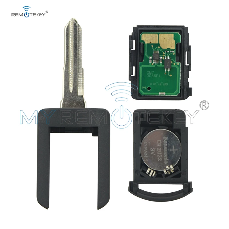 Автомобильный ключ Remtekey для Vauxhall Opel Corsa Agila Meriva Combo 2 кнопки 434 МГц YM28 лезвие с 40