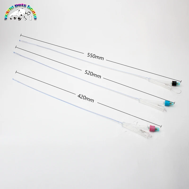 Двусторонние катетеры для собак Foley двусторонний силиконовый мочевой катетер с