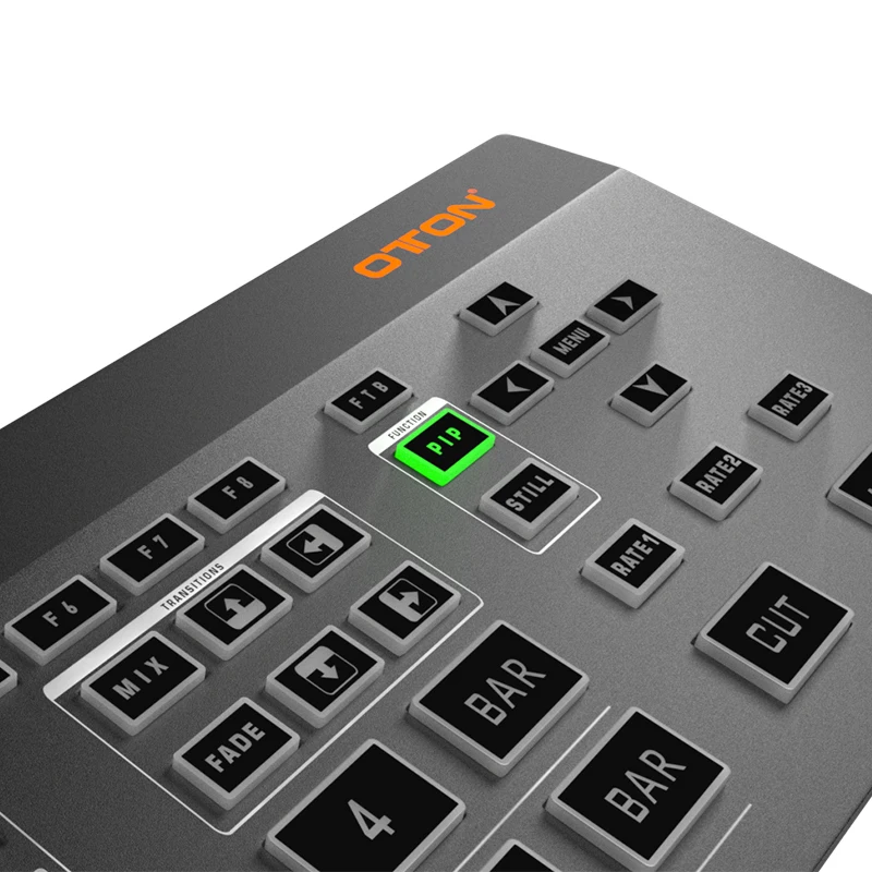 

Oton Geek SW13 Mini 4 Channel HD MI Live Stream Video Switcher mixer 1080p for live production compete with Atem Mini