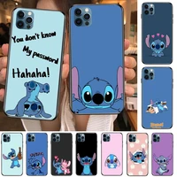 stitch funny anime phone cases cover for iphone 11 pro max case 12 8 7 6 s xr plus x xs se 2020 mini mobile cell shell funda ba
