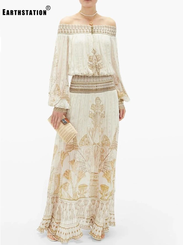 Женское Свободное платье с поясом на резинке свободное принтом в стиле