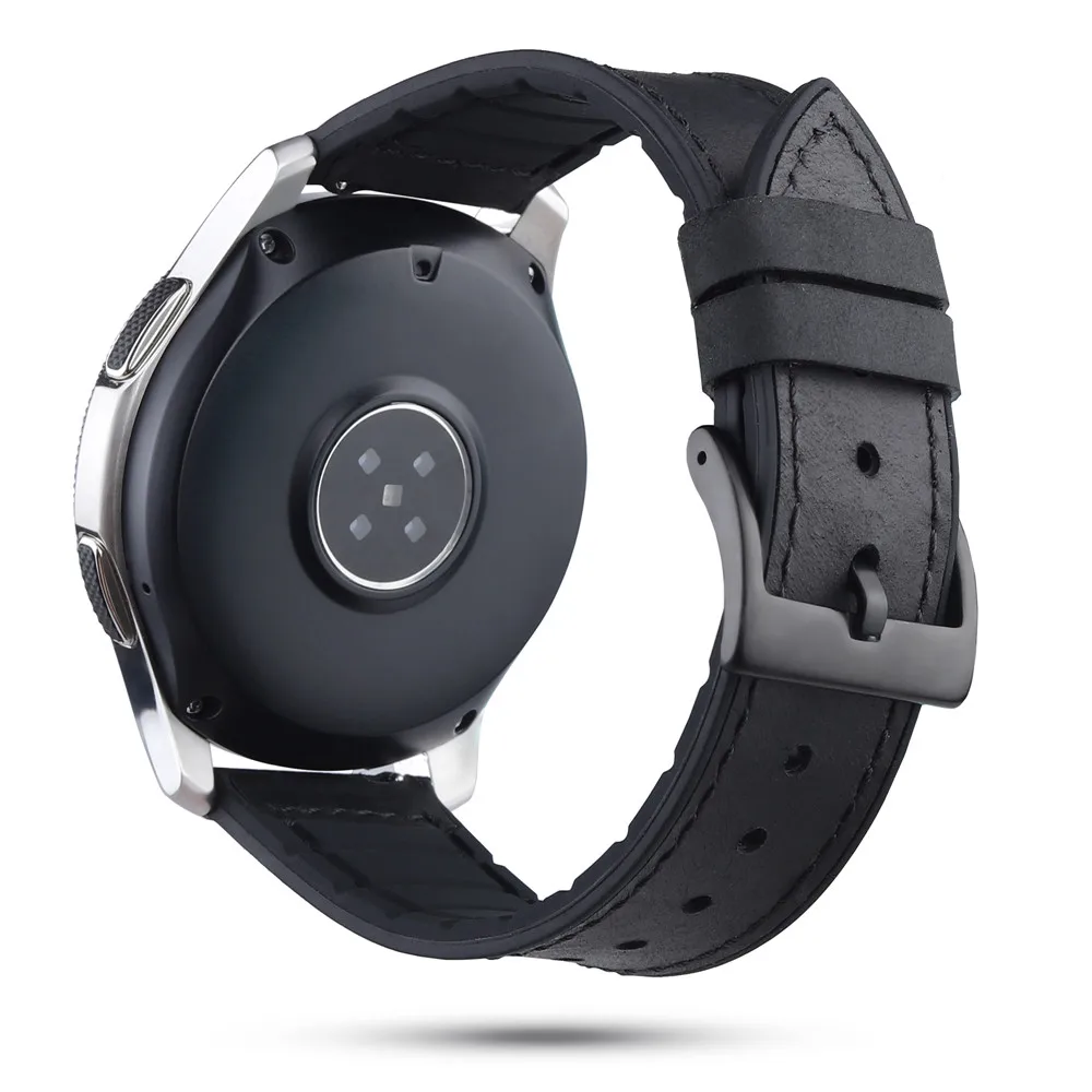 Ремешок силиконовый для наручных часов модный кожаный браслет Samsung Galaxy Watch 46 мм/42