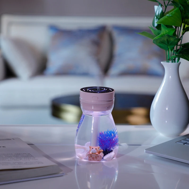 ELOOLE 380 ML Mini USB увлажнитель воздуха спрей бутылка тумана увлажнение с цветной