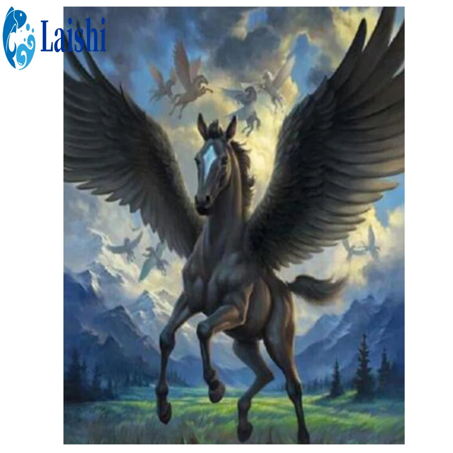 

5D diamond painting Winged horse full drill round /square cross stitch DIY diamond embroidery Rhinestone mosaic home decor kits