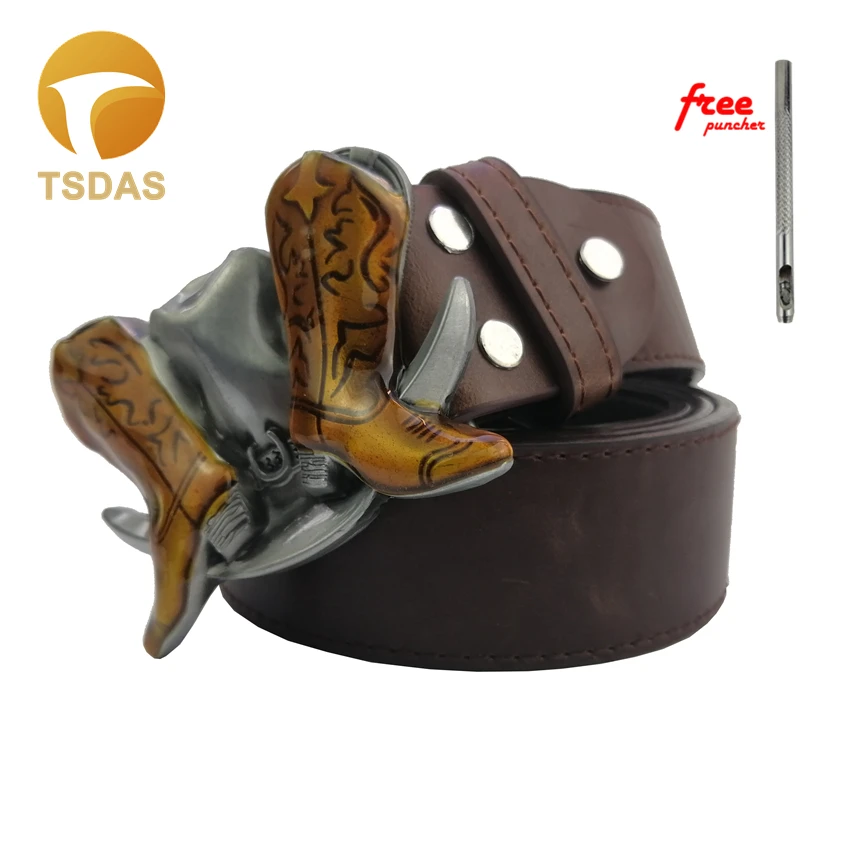 Пряжка для ремня в западном стиле мужская модный пояс с 3D серебряным покрытием