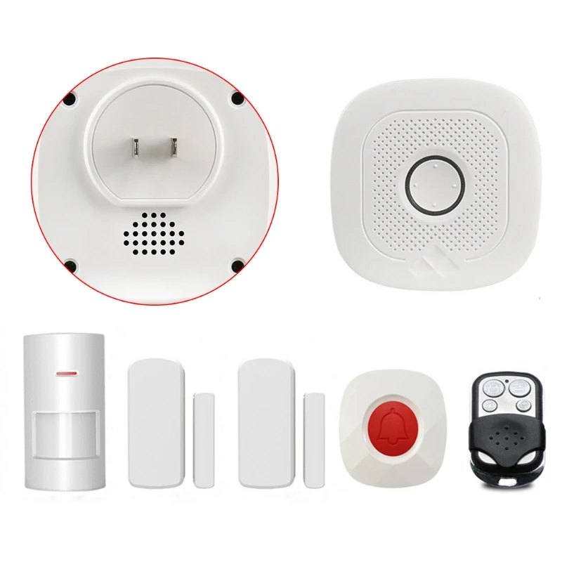 

TUYA WiFi Home Security Alarm System Compatible with Alexa and -Google Assistant Ideal for Home Garage Apartment Office