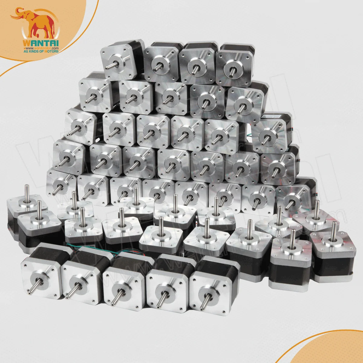 

USA Delivery within 2 days! 30% discount!! 60PCS Nema17 Stepper Motor 42BYGHW609, 4000g.cm, 1.7A, 40mm length, 4-Lead, 2Phase