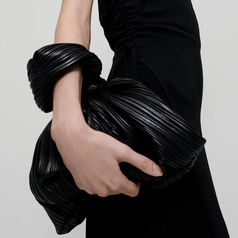 

Мягкая складная сумка-тоут, женская сумочка в стиле ретро, дизайнерские женские ручные сумки, однотонный кошелек из искусственной кожи и су...