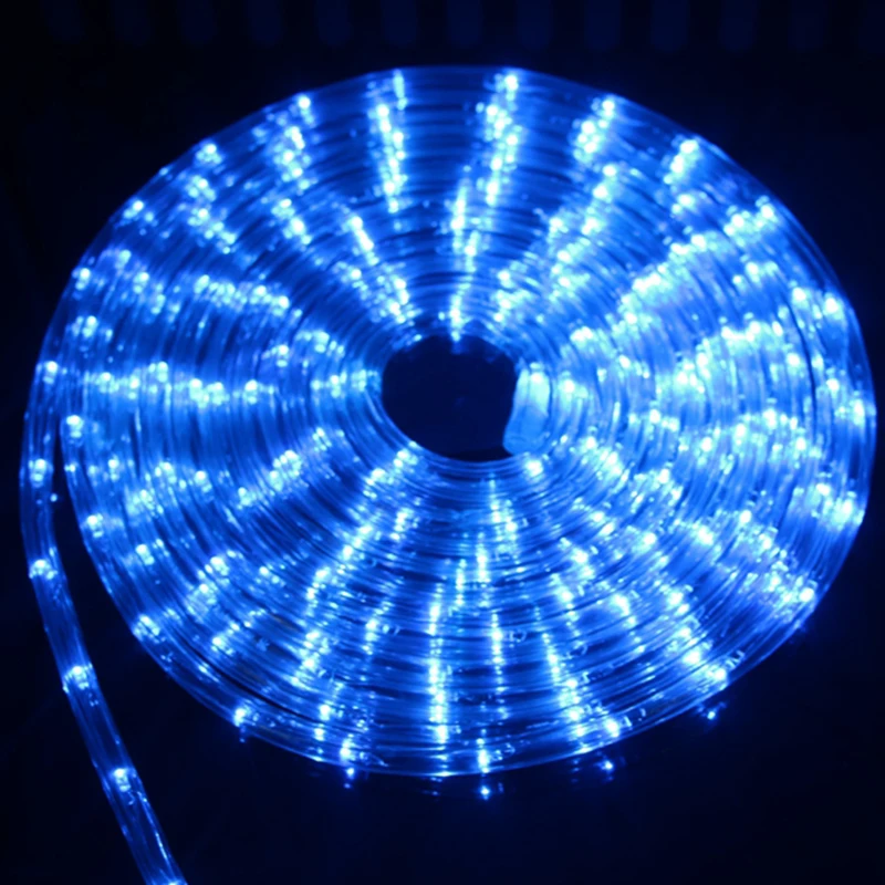 Неоновый светодиодный светильник радужные трубки 8 режимов 220 В Круглый