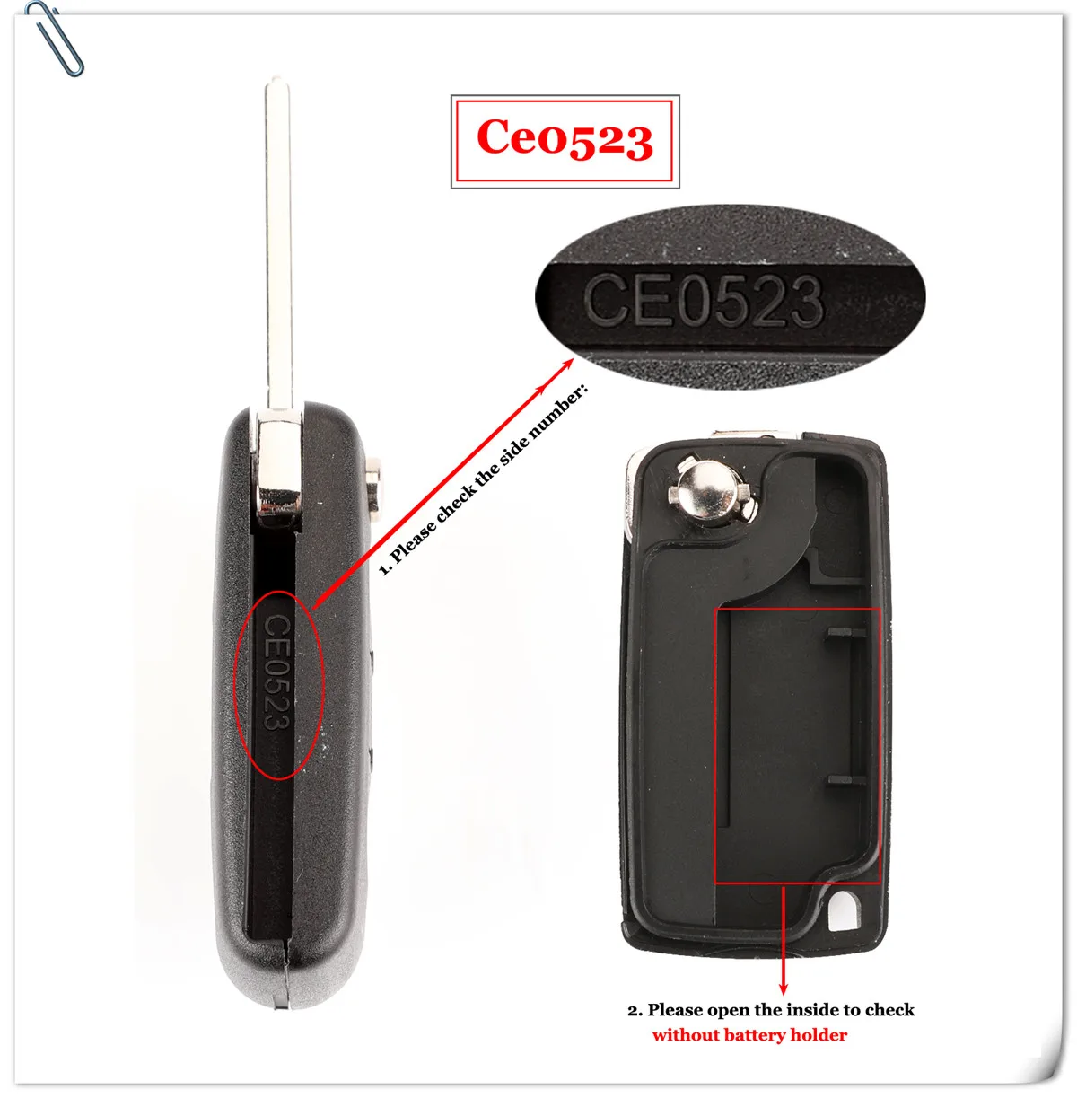 3 кнопки для Citroen C1 C2 C3 C4 C5 Berlingo; Picasso control Alarm(CE0536 523, ASK/FSK, HU83 VA2) дистанционный ключ