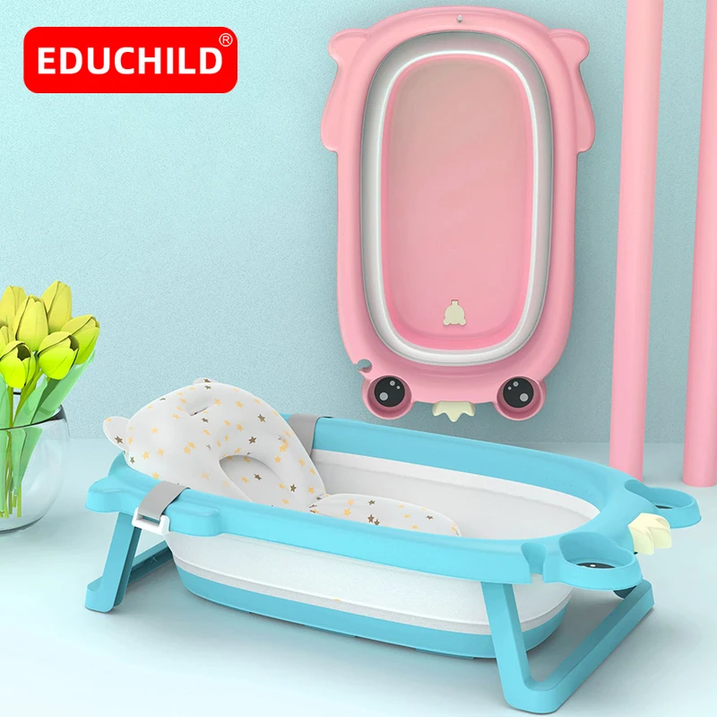 

Складная детская Ванна Educhild, портативные ванны, аксессуары, складная корзина для хранения белья, набор подушек для ванны