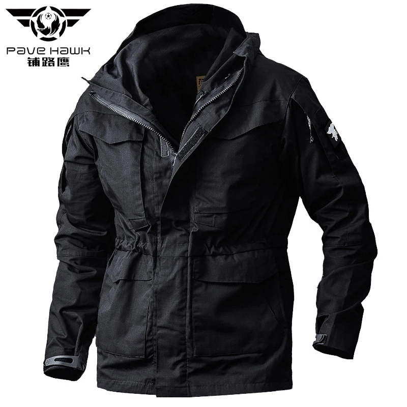

Winter Fleece liner And M65 Tactical Trench Men Coat Army Military Waterproof Coats Hoodie Windbreaker Outerwear Spring Clothes