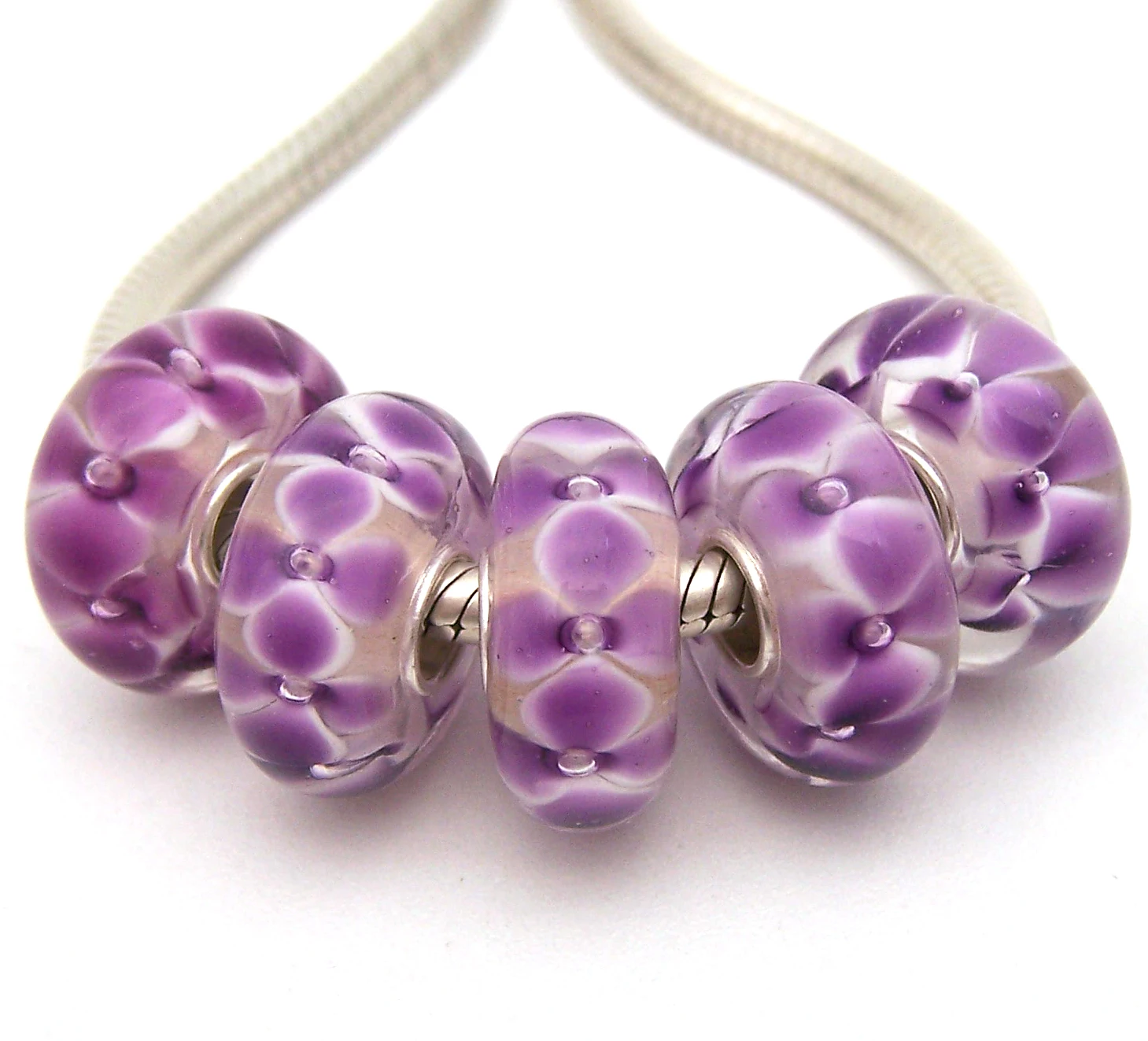 

JGWGT 2512 5X 100% Authenticity S925 Sterling Silver Beads Murano Glass beads Fit European Charms Bracelet diy jewelry Lampwork