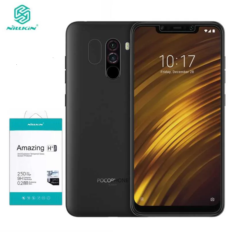 NILLKIN чехол CP+ Закаленное стекло пленка для xiaomi POCOPHONE F1 полное покрытие стекло протектор экрана для xiaomi POCO F1