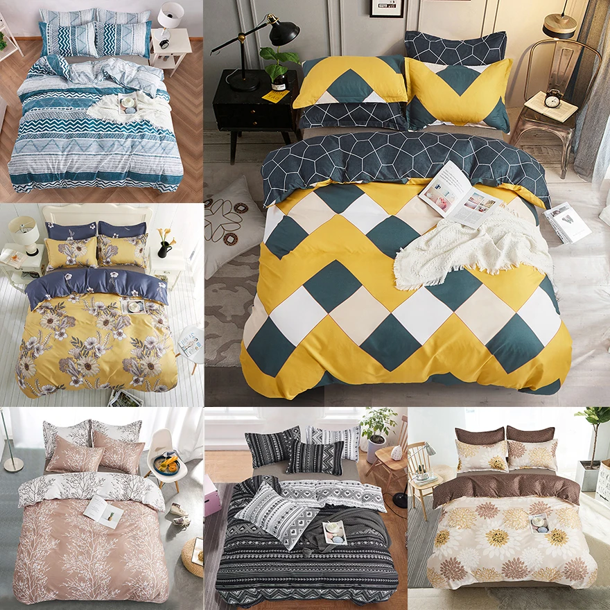 

Marble Pattern Bedding Set For Bedroom Luxury Black Comfortable Duvet Cover And Pillowcase 2/3pcs Quilt Cover