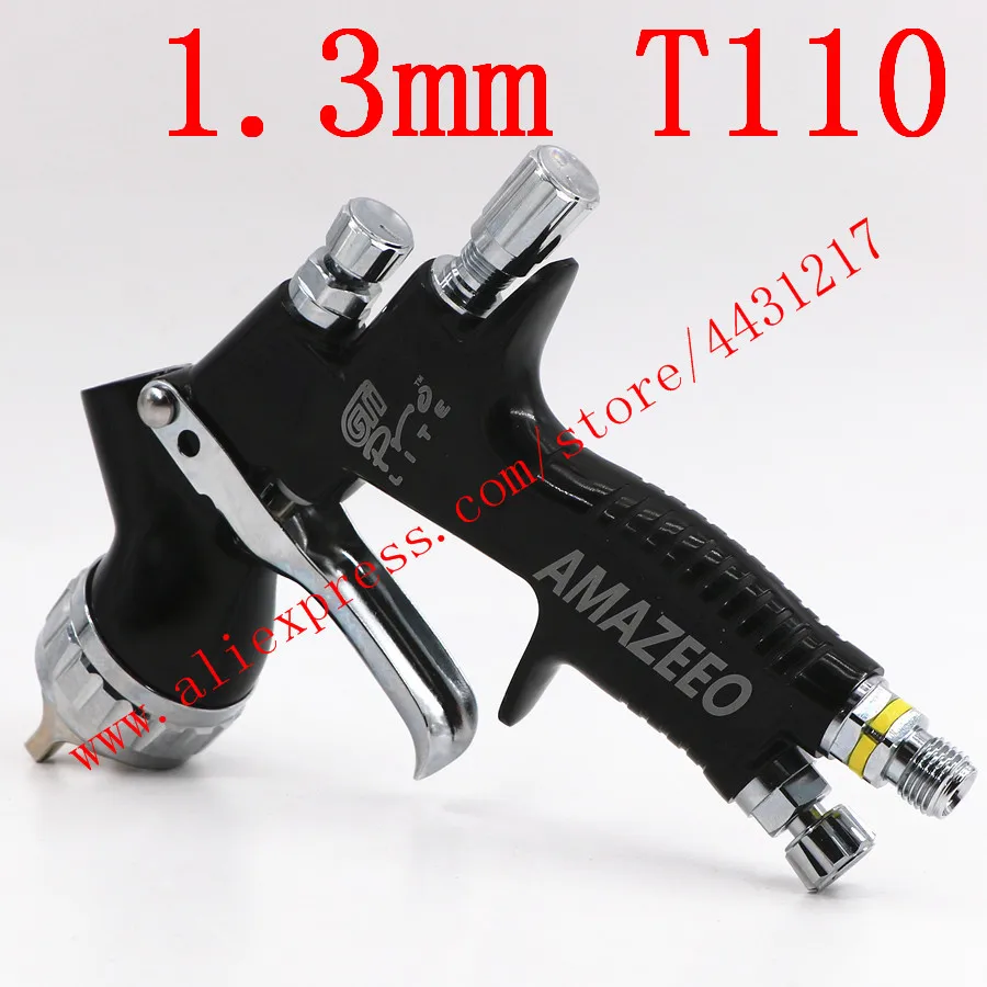 Black 1.3mm T110 Профессиональный пистолет-распылитель lvmp gti pro lite TE20 T110 1,3/1,8 мм краска на водной основе автомобильная краска-распылитель - Цвет: Black 1.3mm T110
