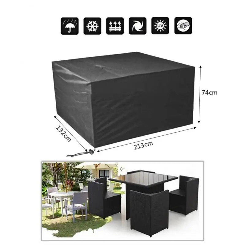 Чехол из Оксфордской ткани для мебели 600D пылезащитный чехол ротангового стола