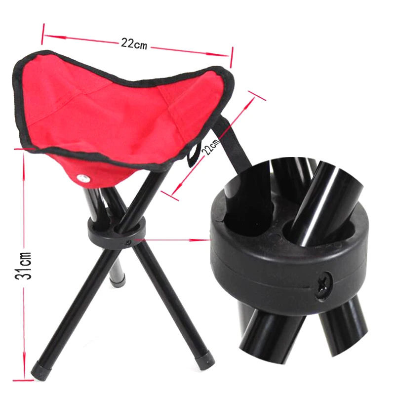 Портативный легкий складной стул для кемпинга пешего туризма со штативом