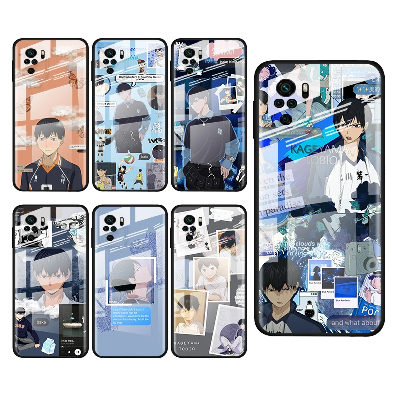 

Tempered Glass Cover Anime Volleyball Haikyuu For Xiaomi Redmi Note 10 10S 9T 9S 9 8T 8 7 Pro Max Shockproof Phone Case