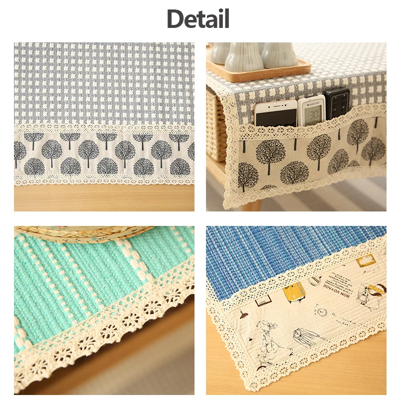 Скатерть для кофе Slow Tree маслостойкая из хлопка и льна тканая многофункциональная