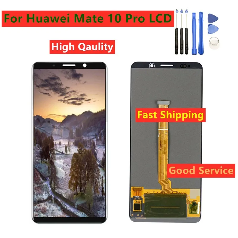Протестированный 6," ЖК-дисплей для huawei mate 10 Pro BLA-L09 BLA-L29 BLA-AL00 ЖК-дисплей дигитайзер сенсорный экран панель для huawei mate 10 Pro