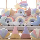 Мягкая подушка в виде радужного облака, корона принцессы, мебельный Декор для дома, диванная подушка в американском стиле, звезда, луна, плюшевая подушка, очень мягкая