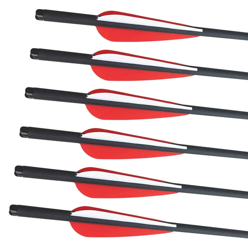 Высококачественный охотничий лук и стрелы для стрельбы из лука 6 шт. 12 карбоновые