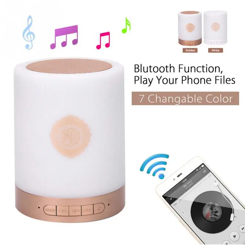 Цветной USB FM радио Регулируемый Маленький светодиодный Bluetooth Динамик Сенсорный