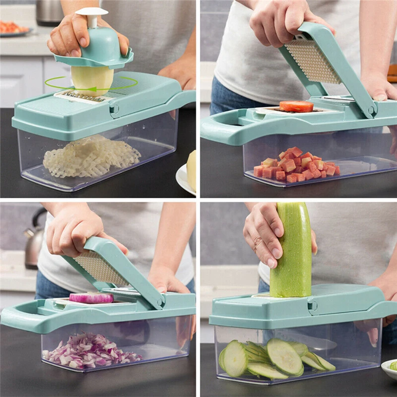 Multifunction 7 in 1 Kitchen Pressing Food Chopper Cutter Slicer Peeler Dicer Vegetable Cheese Peeling Tool Tools | Дом и сад