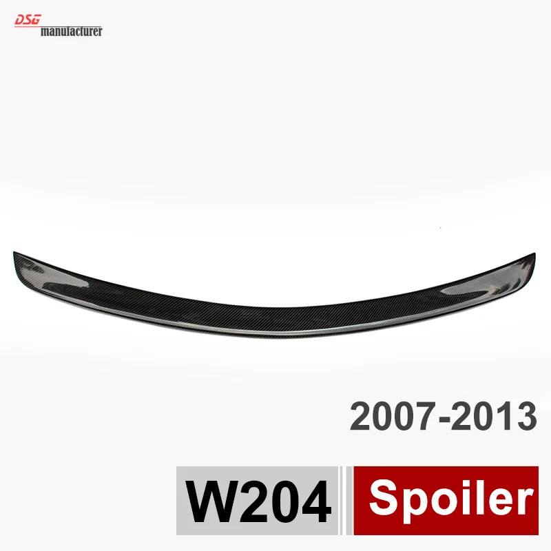 W204 спойлер для багажника из углеродного волокна крыло автомобиля Benz C Class Sedan C180 C200