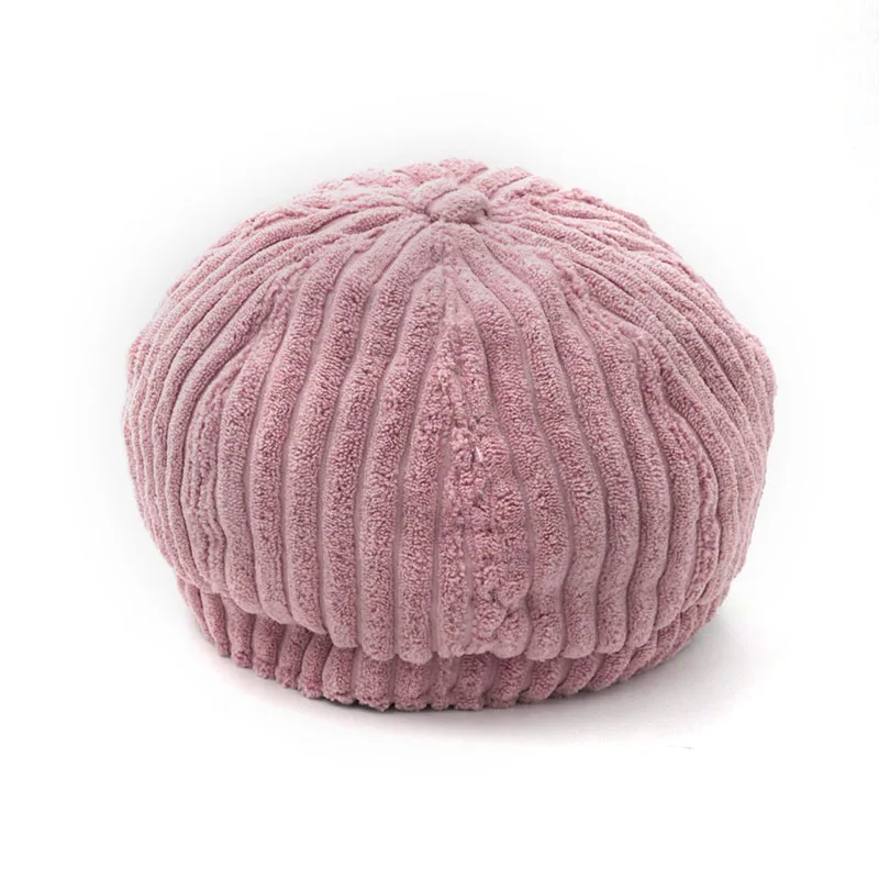 Осенне-зимние шапки для женщин однотонные Восьмиугольные газетчика мужчин и