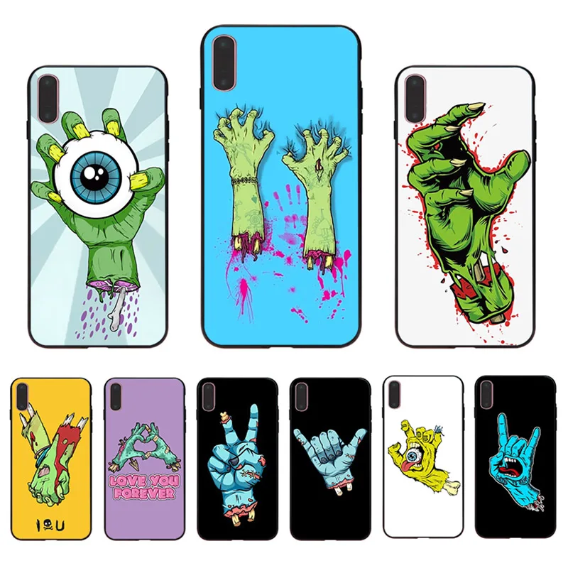 

Broken Arm Of A Zombie Funny Mobile Phone Case Cover For Iphone XS Max XR X 6 6S 7 8 Plus Hard Shell 11 Pro 12 Mini SE 2020 5 10