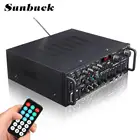 Аудио усилитель SUNBUCK 2000 Вт, 5,0, bluetooth, 2 канала, Hi-Fi, стерео, 326BT, DC 12 В, 220 В, AV-усилитель, динамик, реверберация, равновесие