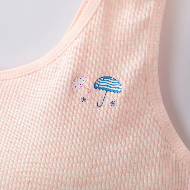 3 шт./лот бюстгальтер для девочек Хлопковый детский спортивный из дышащей ткани